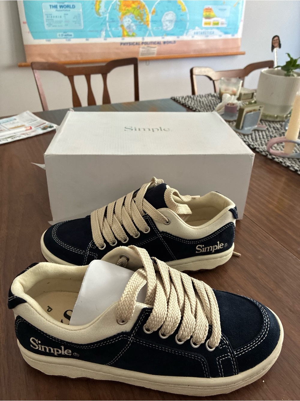 Simple Off-White Suede Low-Top Sneakers